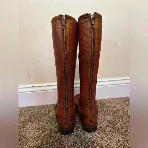 Frye Boots Phillips Harness Tall Boots size 6.5 leather - Picture 5 of 8